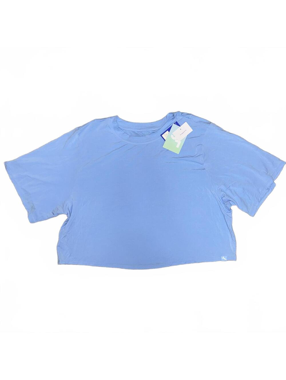 Joylab Light Blue Cropped T-Shirt Size XXL
